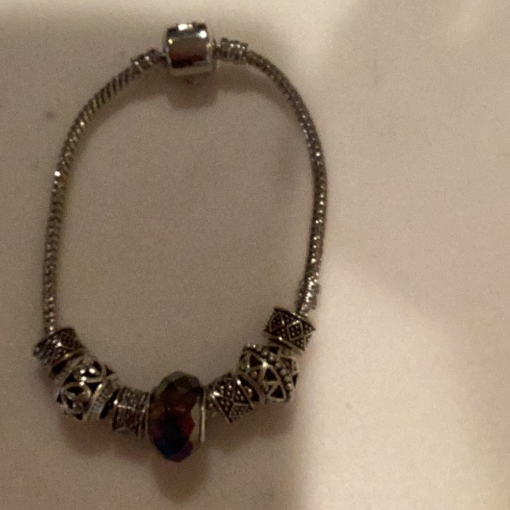 Elegant Silver Charm Bracelet European Style bracelet